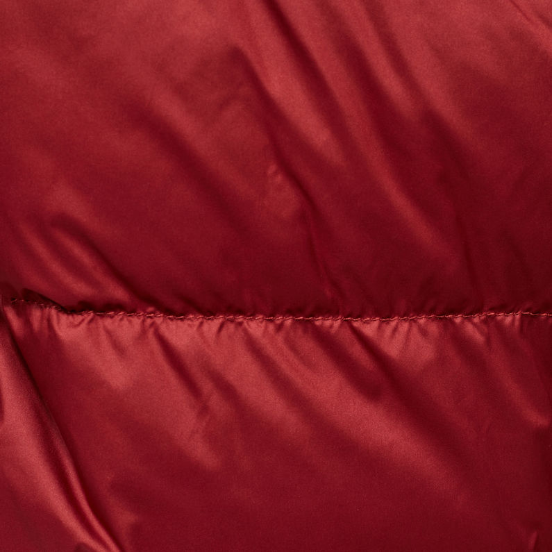 G-Star RAW® Manteau Whistler Hooded Slim Long Rouge fabric shot