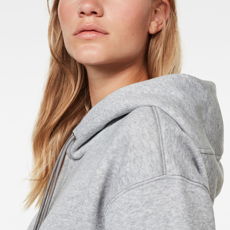 G-Star RAW® Premium Core Hooded Sweatshirt Grau detail shot