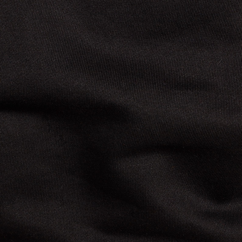 G-Star RAW® Sweat à capuche Core Graphic Noir fabric shot