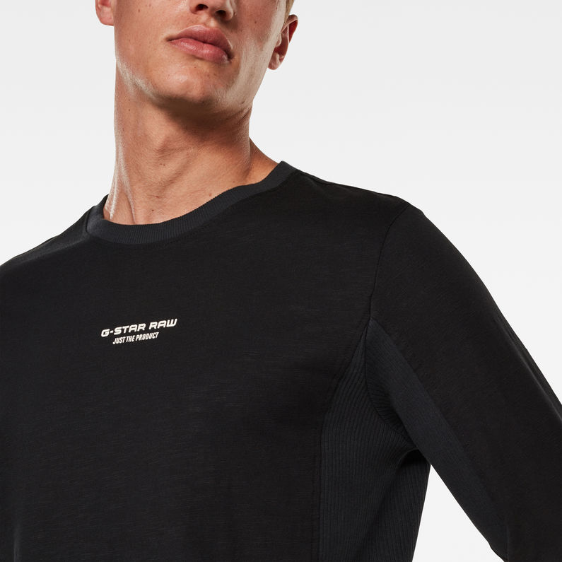 G-Star RAW® T-Shirt Motac Logo Noir detail shot