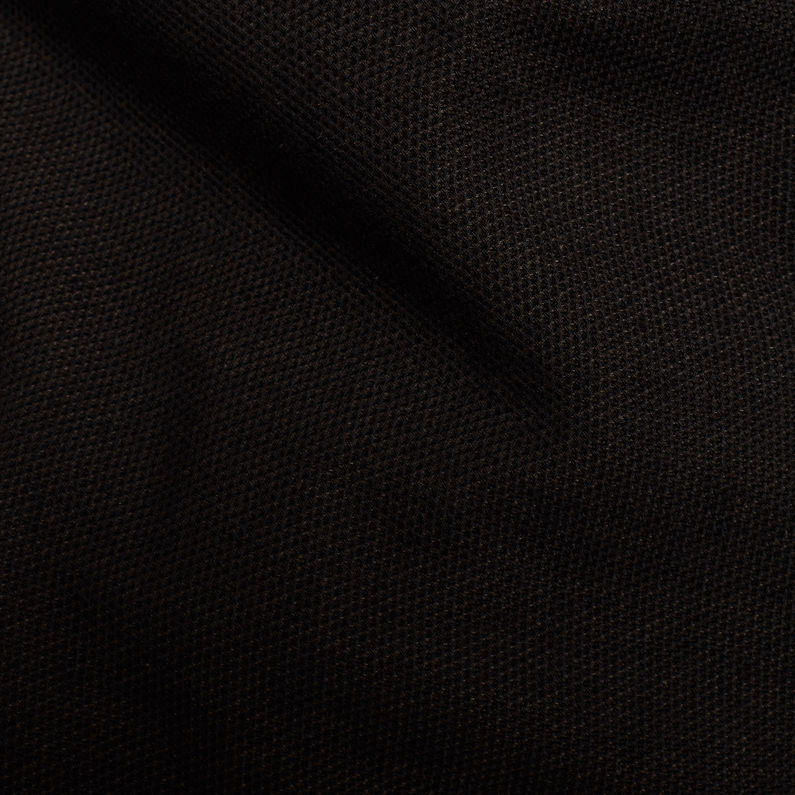 G-Star RAW® Jirgi Zip Tape Detail Funnel T-Shirt Black fabric shot