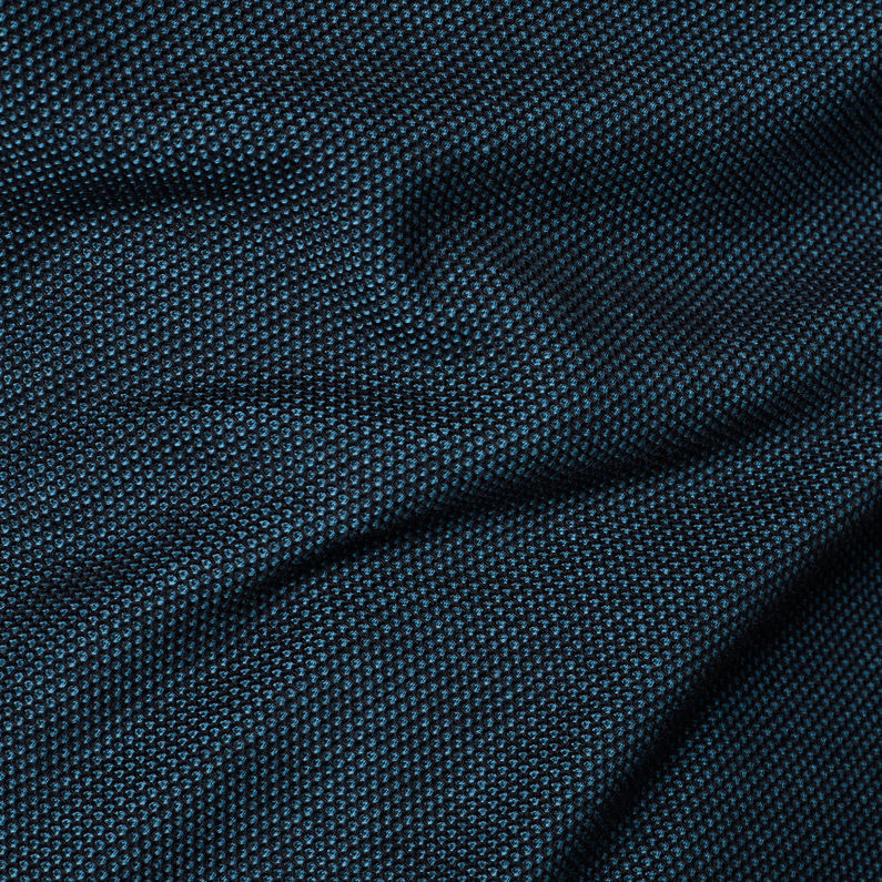G-Star RAW® Jirgi Zip Tape Detail Funnel T-Shirt Dark blue fabric shot