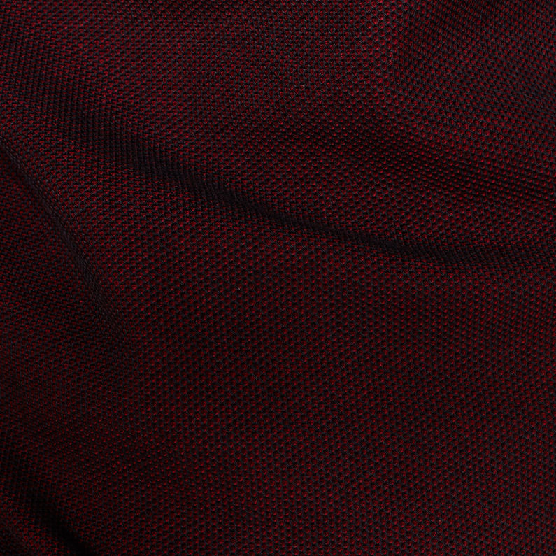 G-Star RAW® Jirgi Tape Detail Funnel T-Shirt Rood fabric shot
