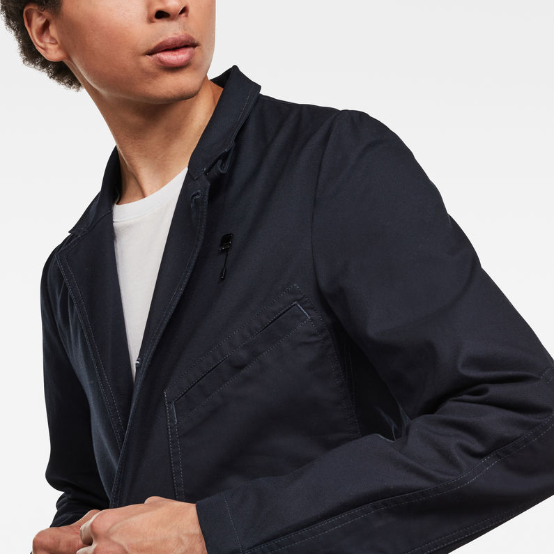 G-Star RAW® Utility 4-button Blazer ダークブルー detail shot