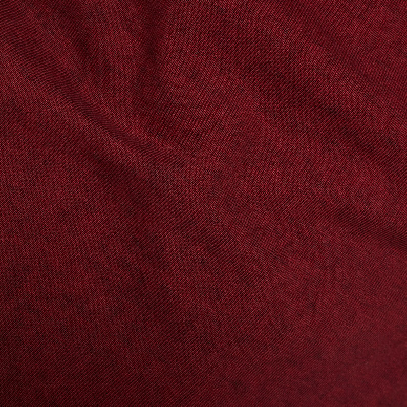 G-Star RAW® Logo Overdyed T-Shirt Rood fabric shot