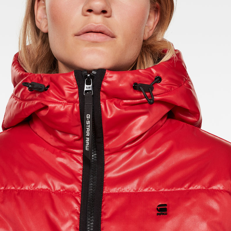 G-STAR® Short Padded Jacket Red detail shot