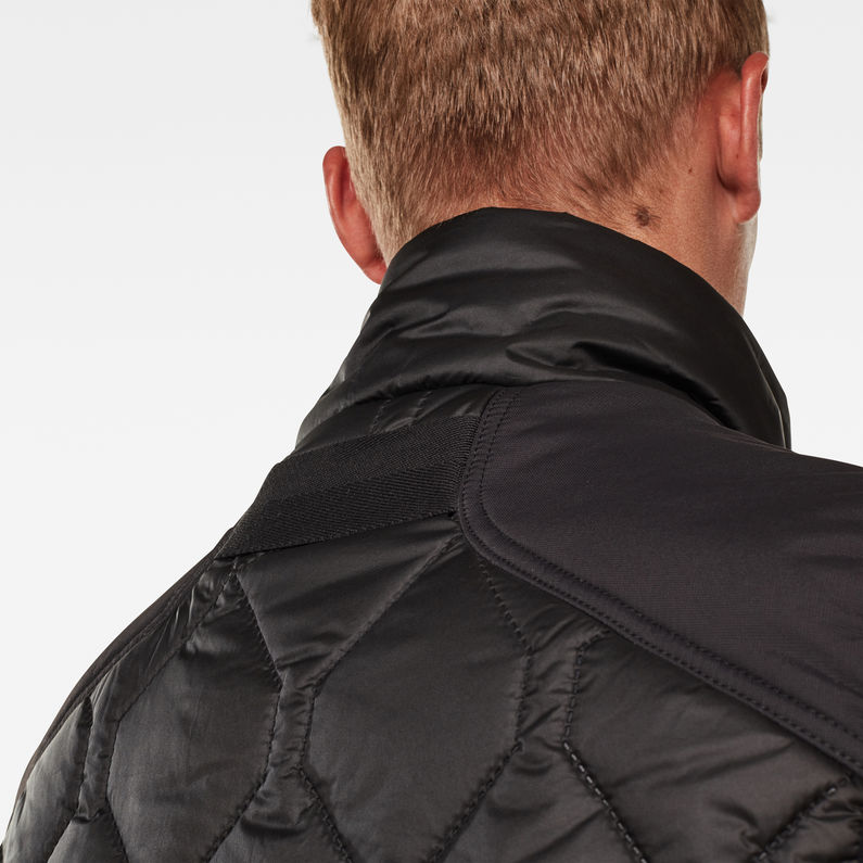 G-Star RAW® Attacc Heatseal Quilted Vest Black detail shot