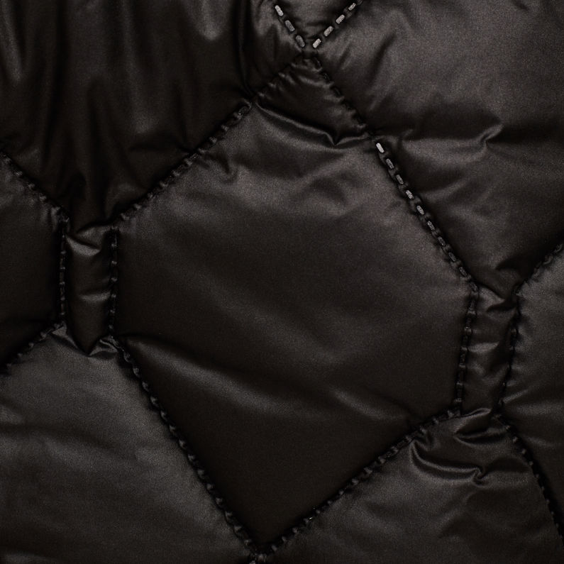 G-Star RAW® Veste à capuche Attacc Heatseal Quilted Noir fabric shot