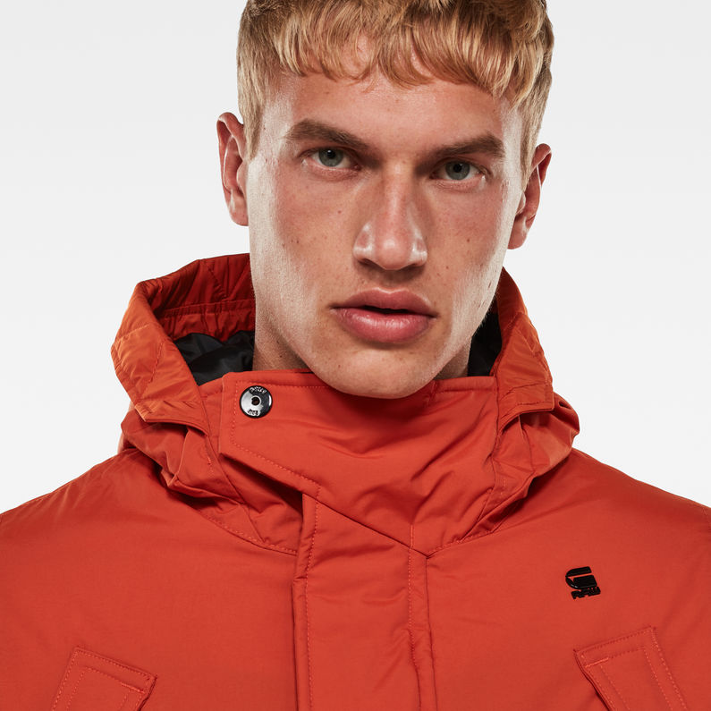 G-Star RAW® Expedic+ hdd down jkt Orange detail shot