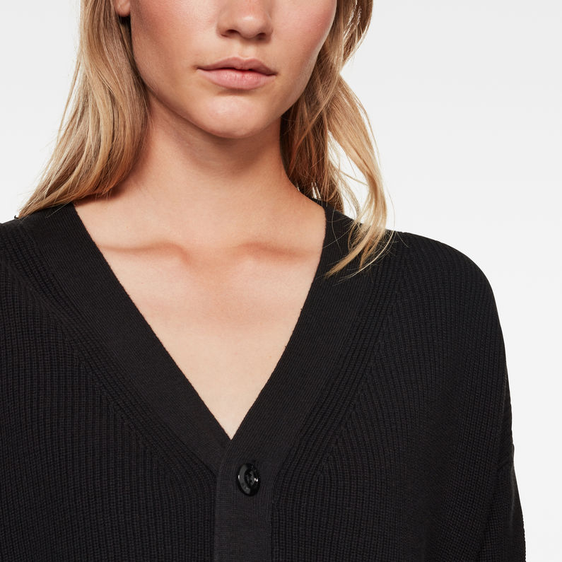 G-Star RAW® Cardigan Core Cardi V-Neck Noir
