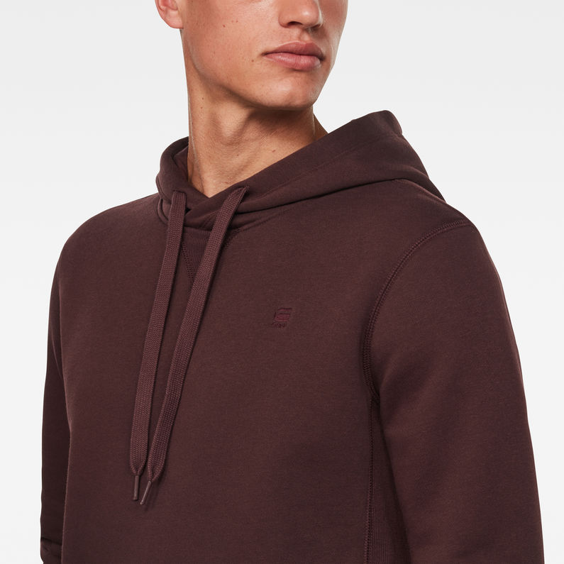G-Star RAW® Sudadera con capucha Premium Core Morado detail shot