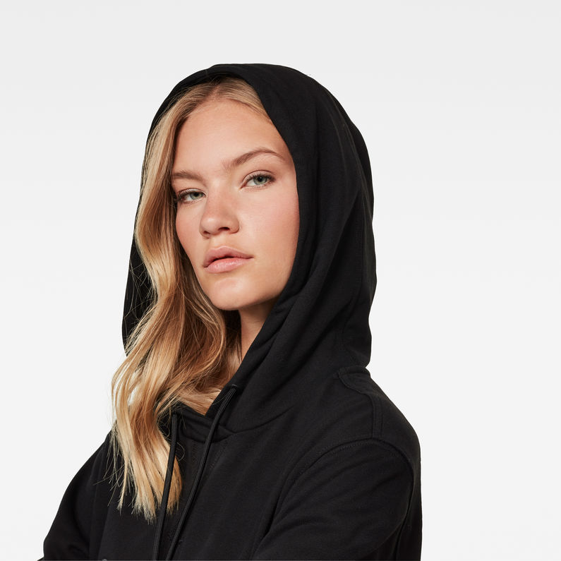 G-Star RAW® Robe Graphic Text Hooded Noir