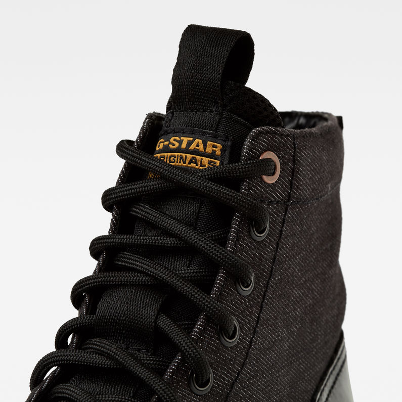 G-STAR® Strek Stiefel Schwarz detail