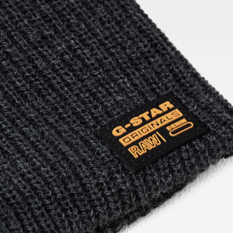 G-Star RAW® Cart Beanie Grey detail shot buckle
