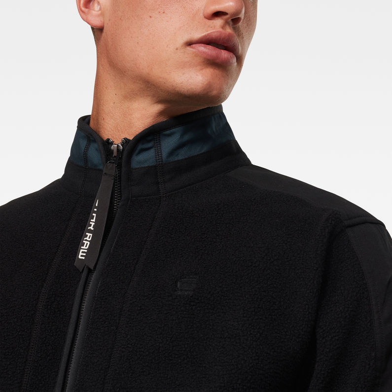 G-STAR® Tech Fleece Zip Through Sweater Black