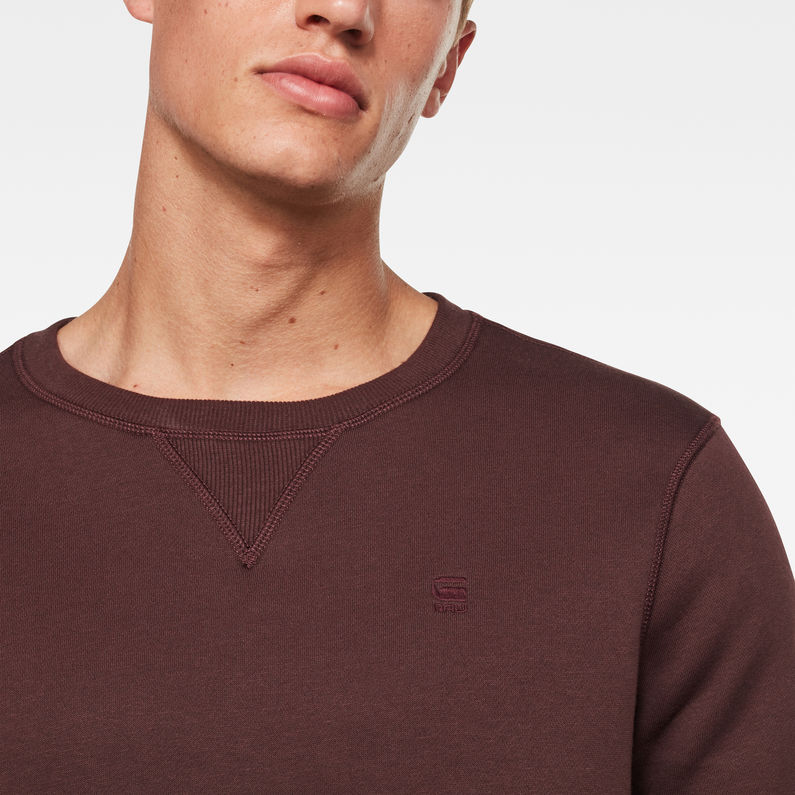 G-Star RAW® Premium Core Sweatshirt Purple detail shot