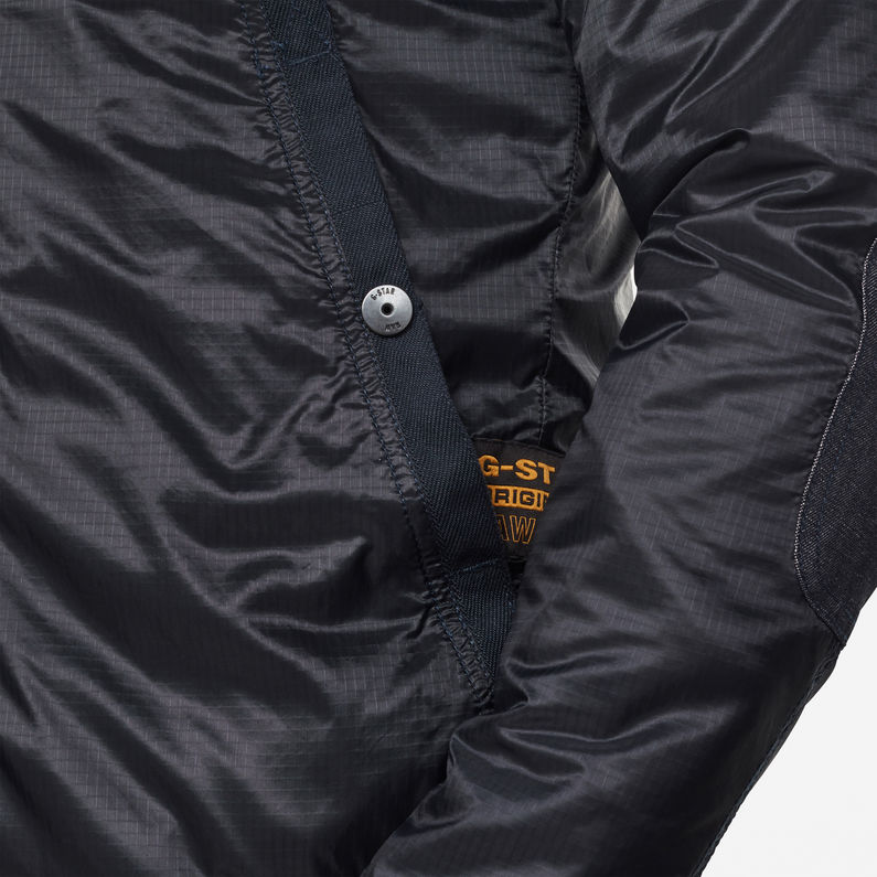 G-Star RAW® Setcale Padded Hooded Jacket ダークブルー detail shot