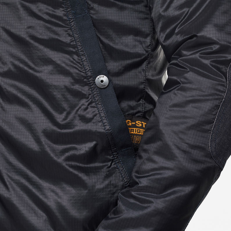 G-STAR® Setcale Padded Hooded Jacket Dark blue detail shot