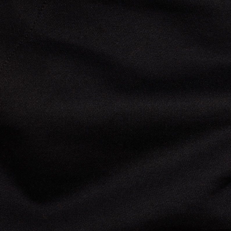 G-Star RAW® Sweat à capuche Black Print Logo Noir fabric shot