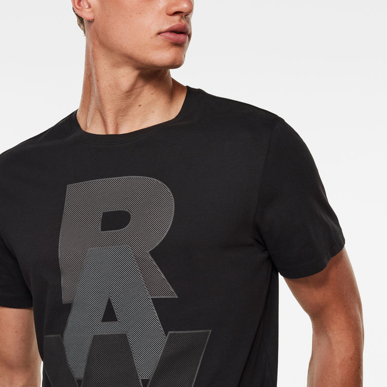 G-Star RAW® RAW. Graphic T-Shirt Schwarz detail shot