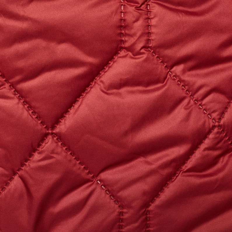 G-Star RAW® Veste à capuche Attacc Heatseal Quilted Rouge fabric shot