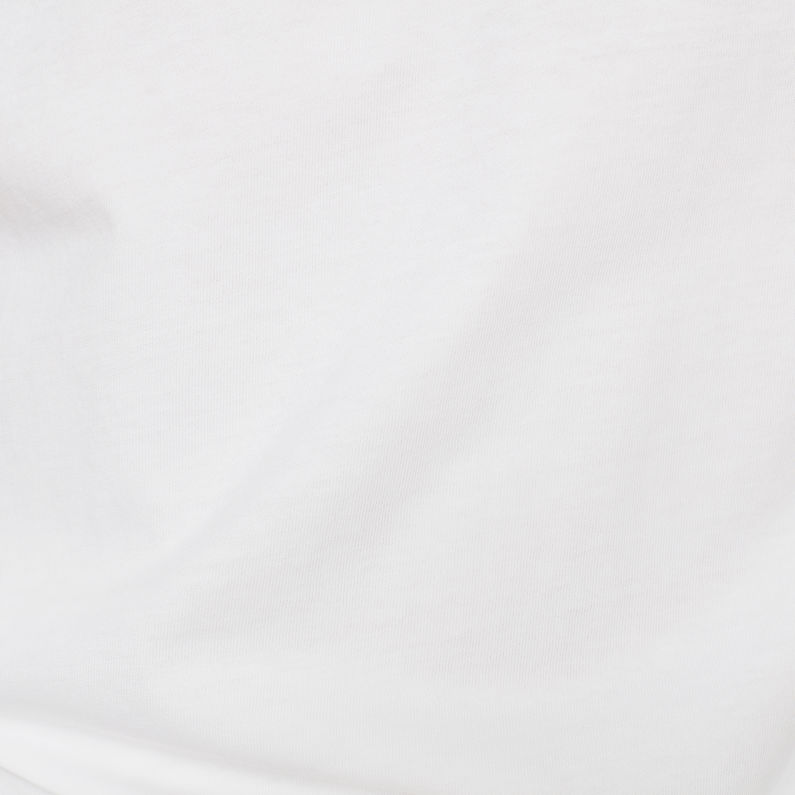 G-Star RAW® T-Shirt Originals Flock Logo Blanc
