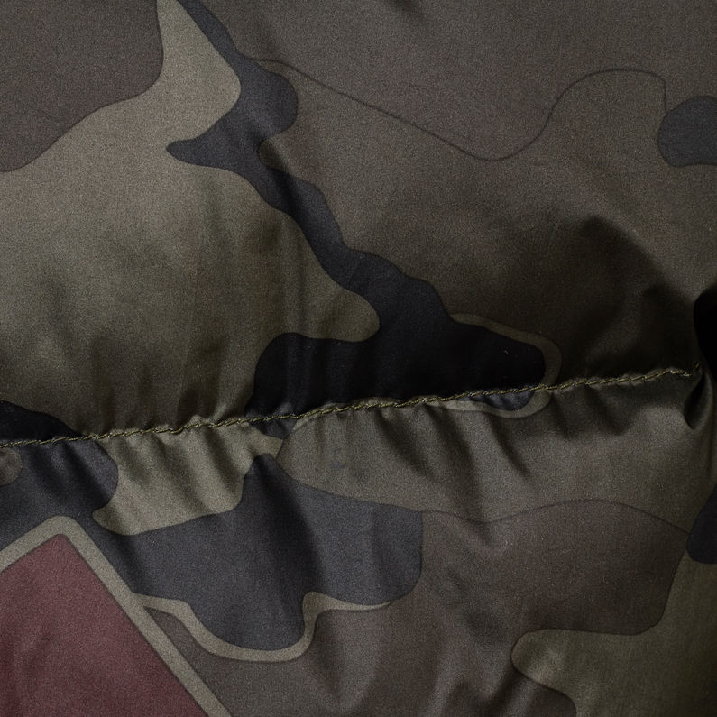 G-STAR® Whistler Hooded Puffer Jacke Grün fabric shot