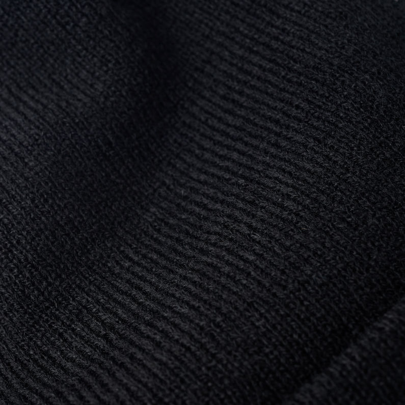 G-STAR® Effo Beanie Long Black fabric shot
