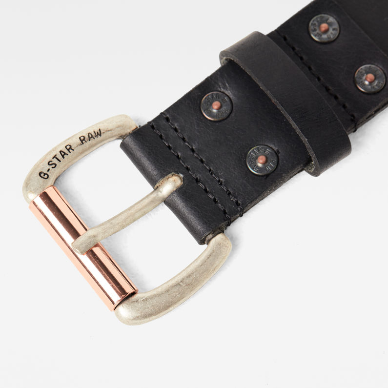 G-STAR® Plain Dast Belt Black detail shot buckle