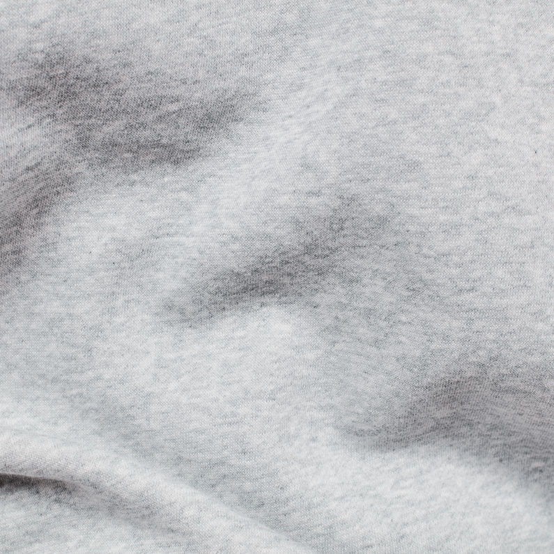 G-Star RAW® Sweat Premium Core Hooded Zip Through Gris fabric shot