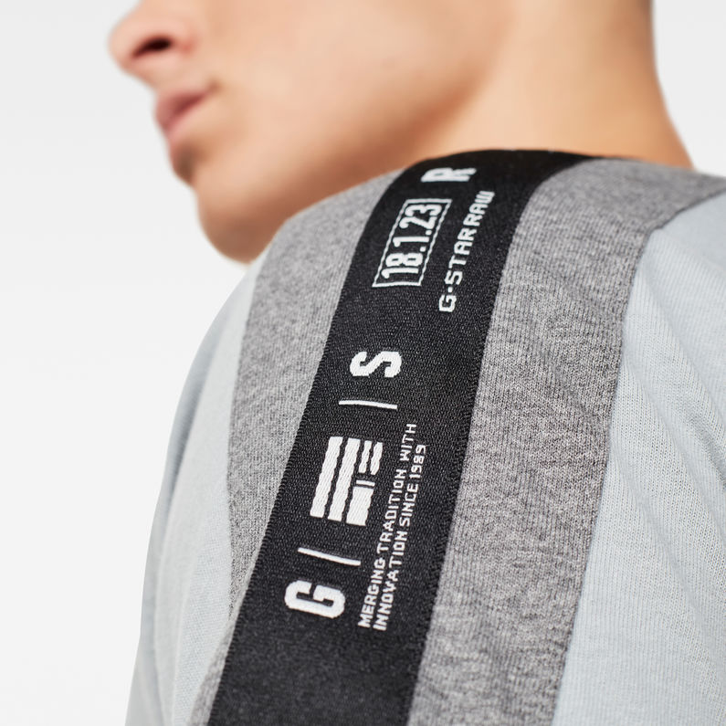 G-Star RAW® Camiseta Sport Tape Logo Gris