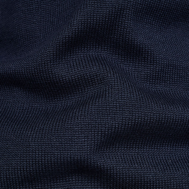 G-Star RAW® 3D Moto Knitted Sweater Dark blue fabric shot