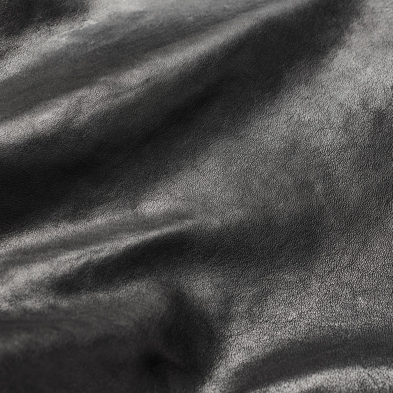 G-Star RAW® Veste Air Force Leather Noir fabric shot