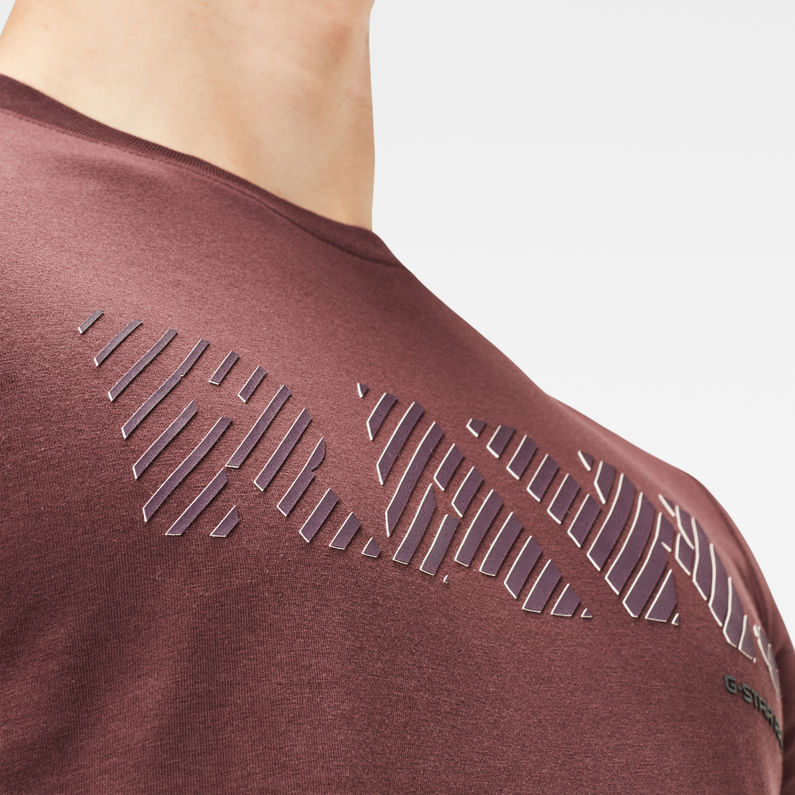G-Star RAW® 3D RAW. T-shirt Logo Slim Violet detail shot