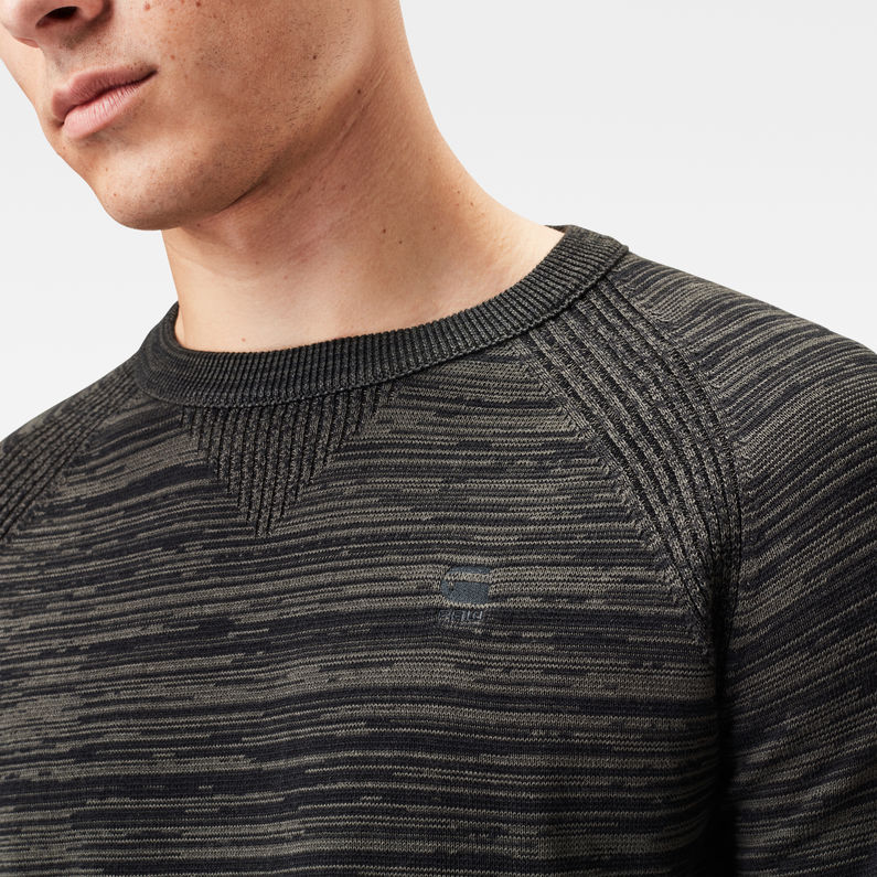 G-STAR® Core Solli Straight Knit Black detail shot