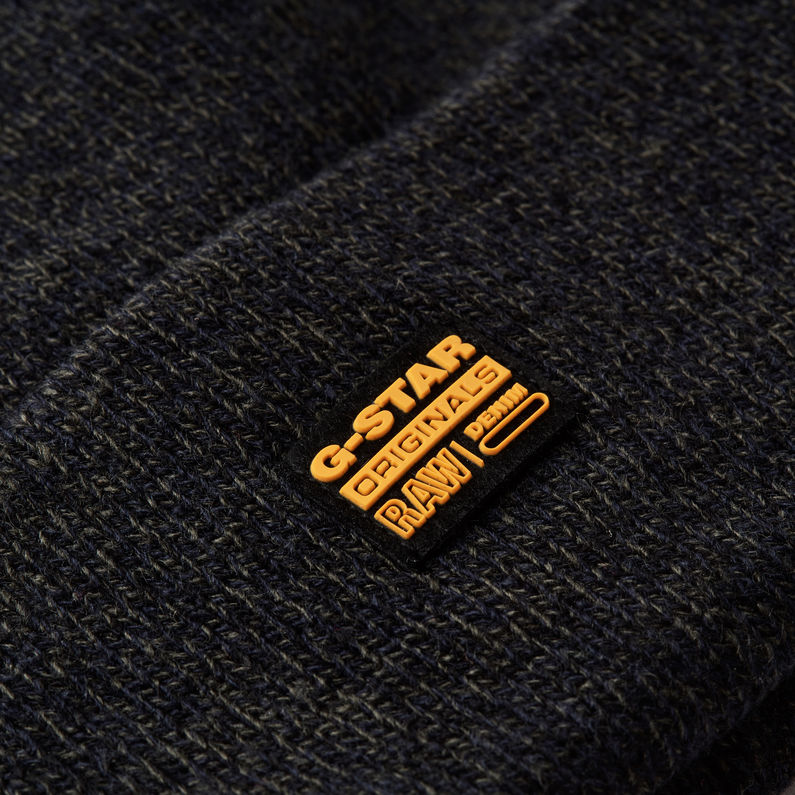 G-Star RAW® Effo Long Beanie Grau detail shot buckle