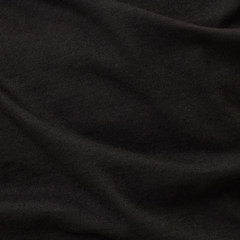 G-Star RAW® Camiseta Originals Blurred Logo Negro fabric shot