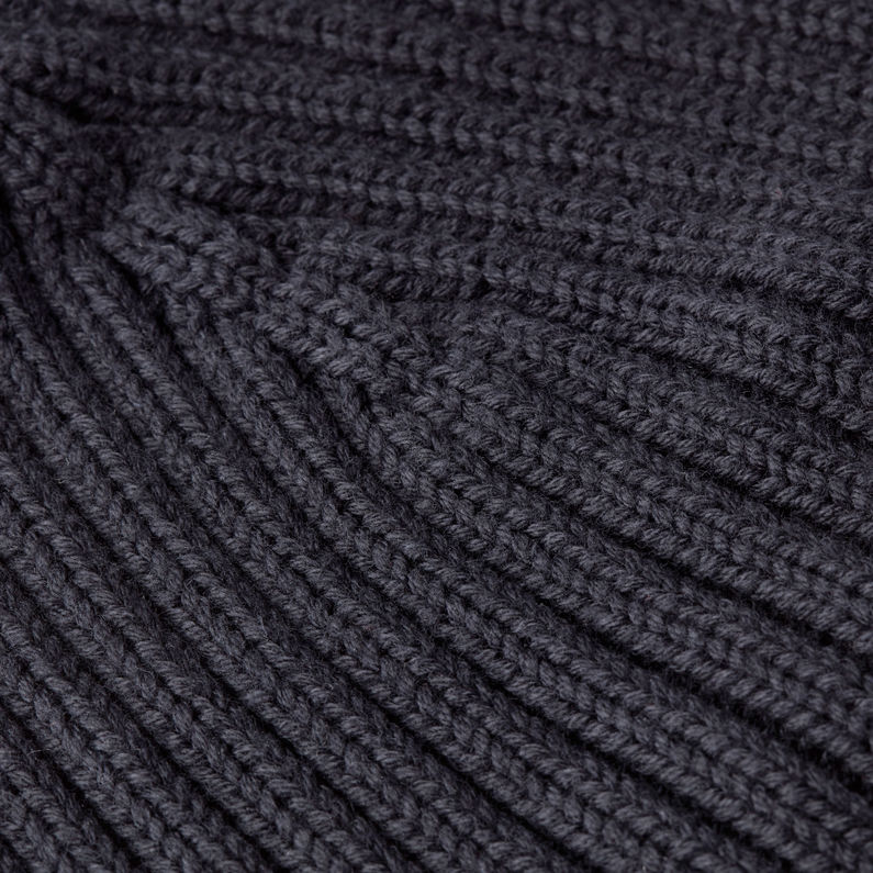 G-Star RAW® Rib Beanie Dark blue fabric shot