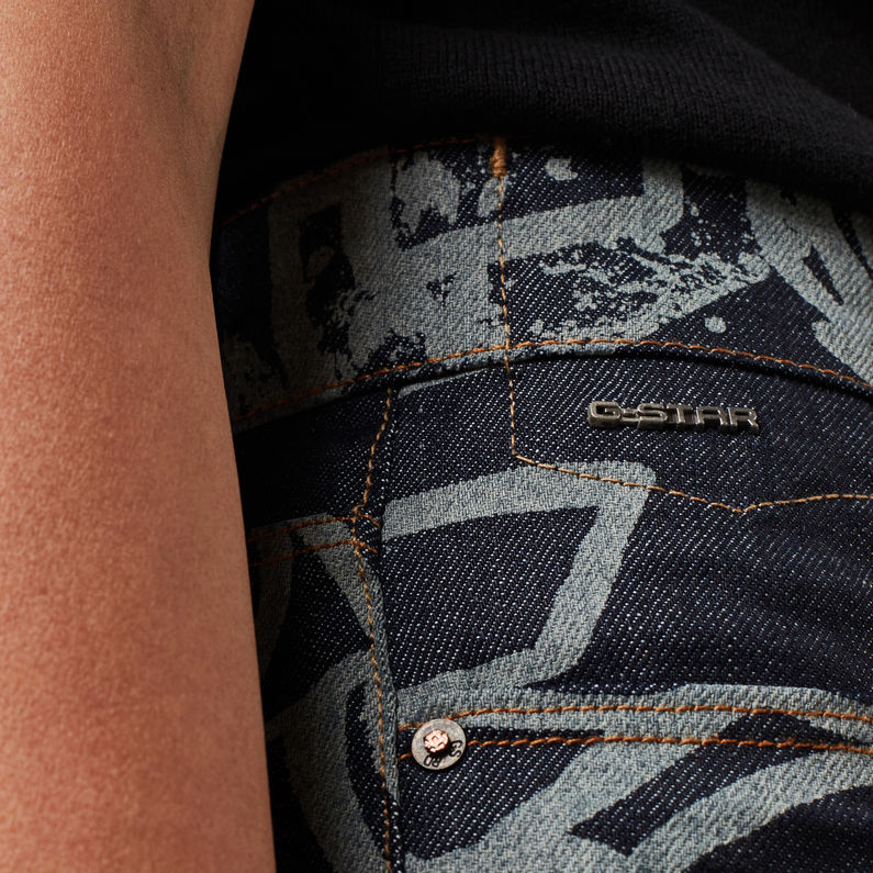 G-Star RAW® Jean Janeh Ultra High Mom Ankle Bleu foncé