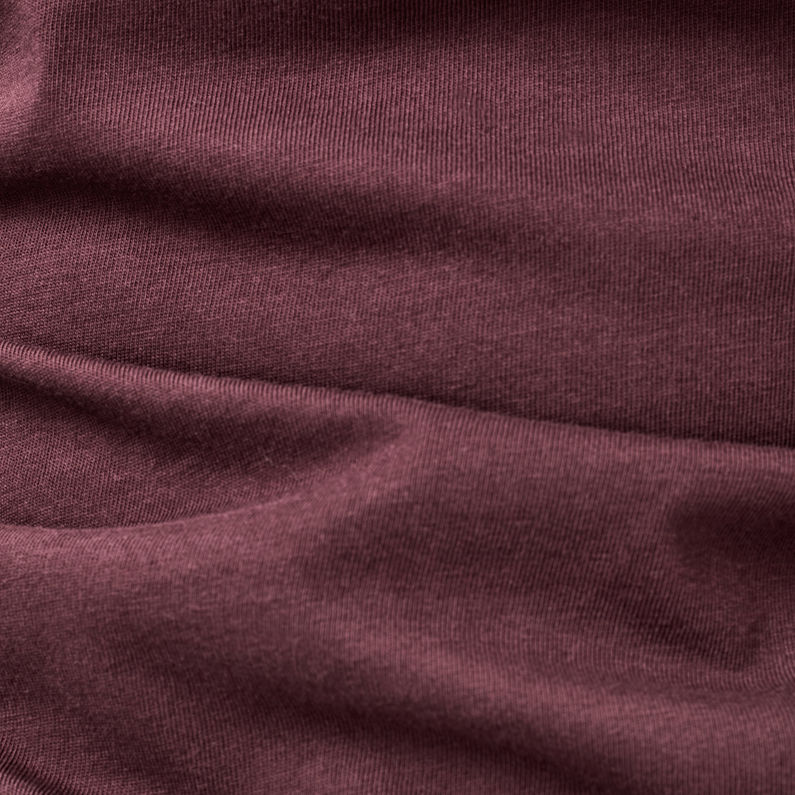 G-Star RAW® T-Shirt Text Graphic Slim Violet fabric shot