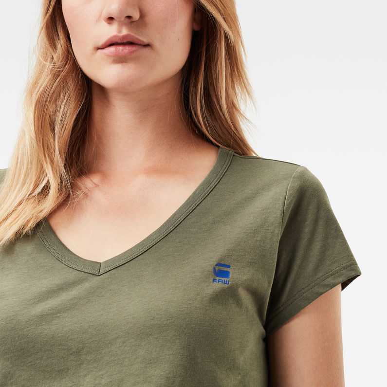 G-Star RAW® Top Eyben Slim Verde detail shot