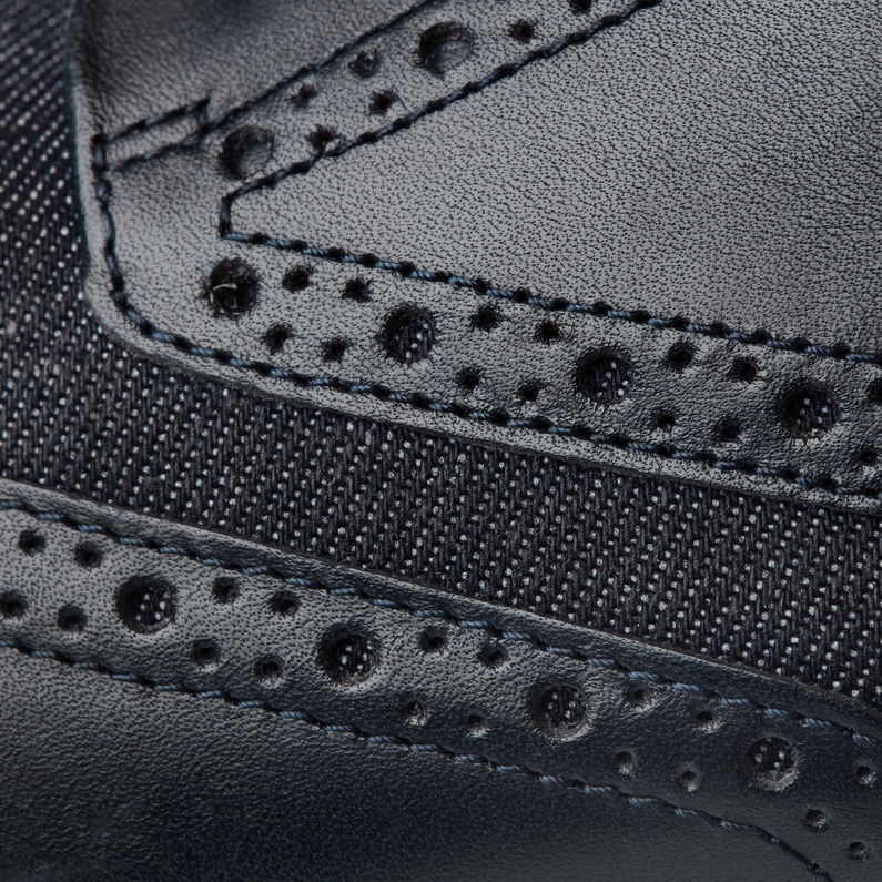 G-Star RAW® Vacum Brogue Shoes Dark blue fabric shot