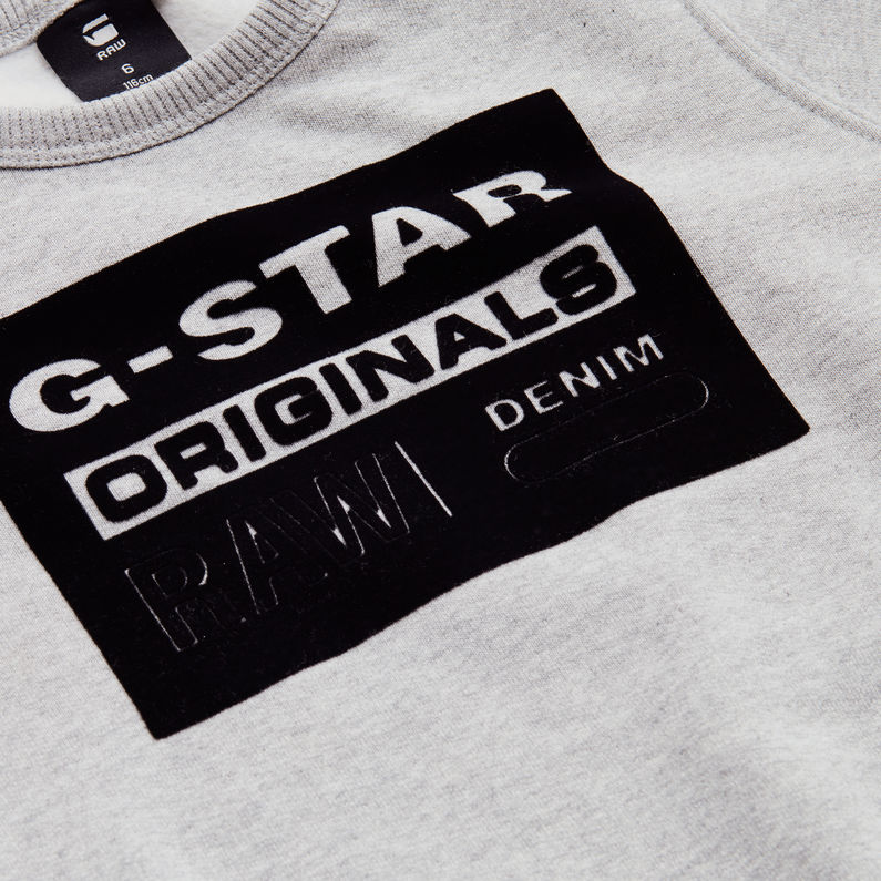 G-Star RAW® Sweater Gris detail shot
