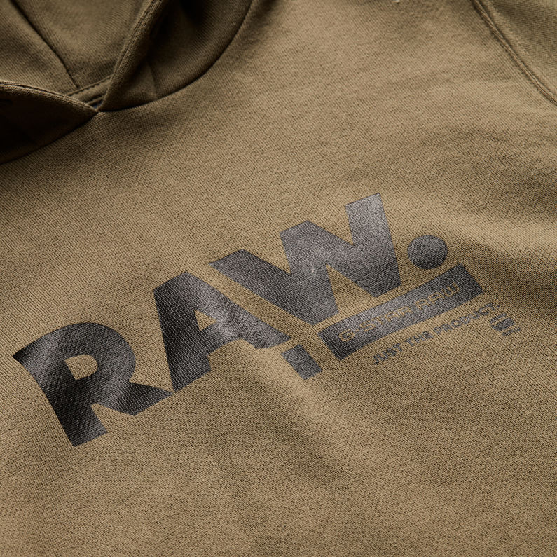 G-Star RAW® Hooded Sweater Green detail shot