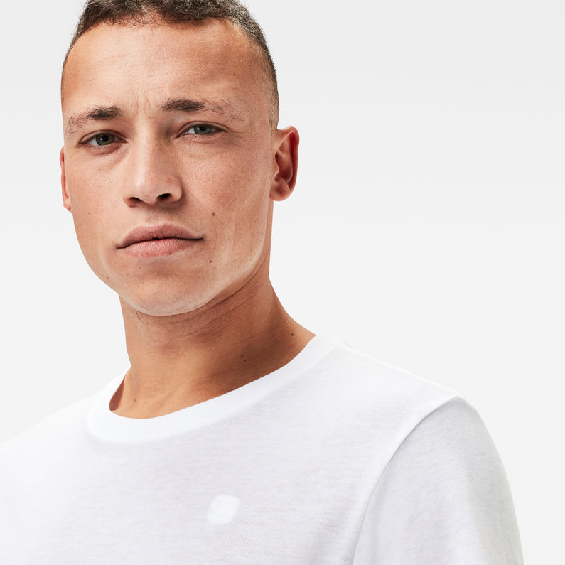 G-Star RAW® Base htr r t s\s 2-pack White detail shot