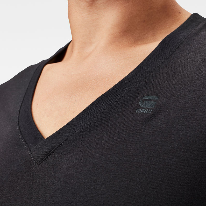 G-Star RAW® Base Heather T-Shirt 2-Pack Black detail shot