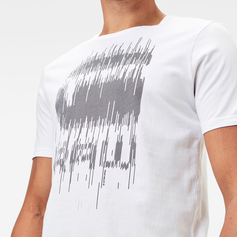 G-Star RAW® Graphic 6 slim r t s\s White detail shot