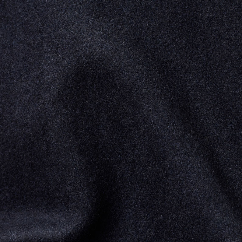 G-Star RAW® Veste Short Wool PM Bleu foncé fabric shot