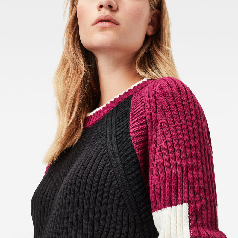 G-Star RAW® Guzaki Knitted Sweater Multi color detail shot