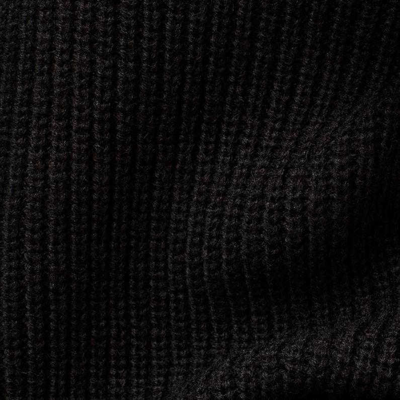 G-Star RAW® Zip Through Collar Knitted Sweater Black